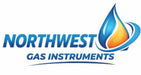 Logo of Northwest Gas Instruments with a blue and orange design on a white background